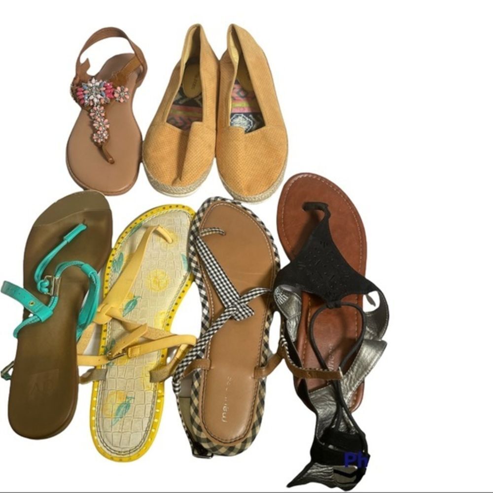 6Pairs of Size‎ 11 Sandals